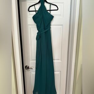 Elegant Teal Evening Gown